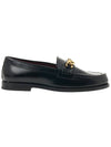 V logo signature chain loafers black - VALENTINO - BALAAN.