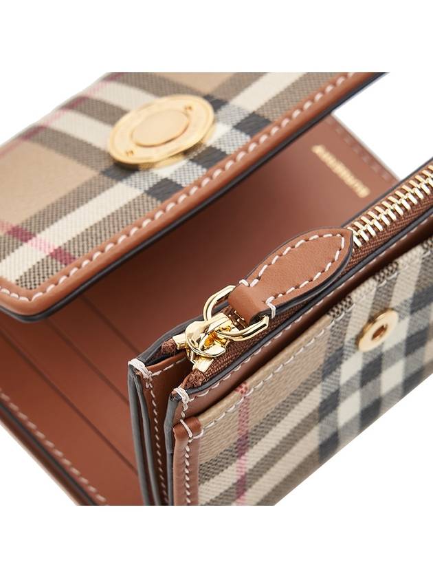 Check Half Wallet Beige - BURBERRY - BALAAN 8