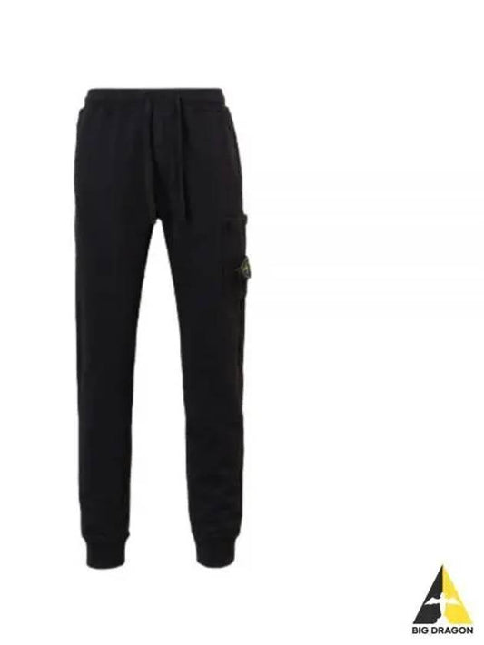 Compass Badge Capered Track Pants Black - STONE ISLAND - BALAAN 2