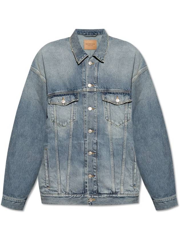 Balenciaga oversized denim jacket - BALENCIAGA - BALAAN 1