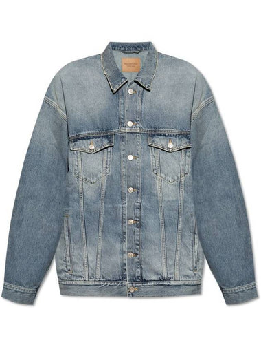 Balenciaga oversized denim jacket - BALENCIAGA - BALAAN 1