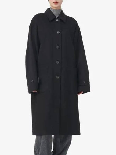 Helmut Lang Wool Maccoat Black N05HW103001 - HELMUT LANG - BALAAN 1