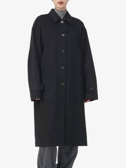 Helmut Lang Wool Maccoat Black N05HW103001 - HELMUT LANG - BALAAN 2