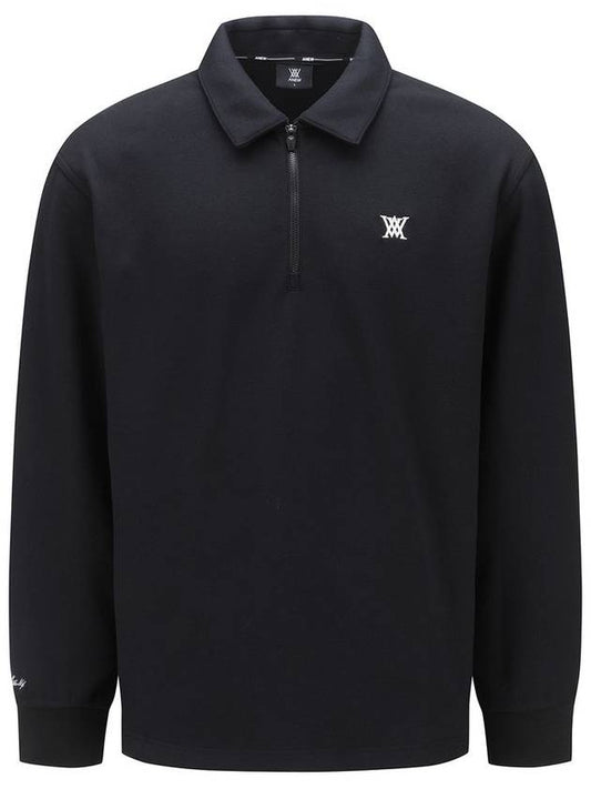 Official MEN COLLAR HALF ZIP LONG T SHIRT BK - ANEWGOLF - BALAAN 1