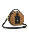 Monogram Reverse Canvas Boite Chapeau Mini Bag Black Brown - LOUIS VUITTON - BALAAN.