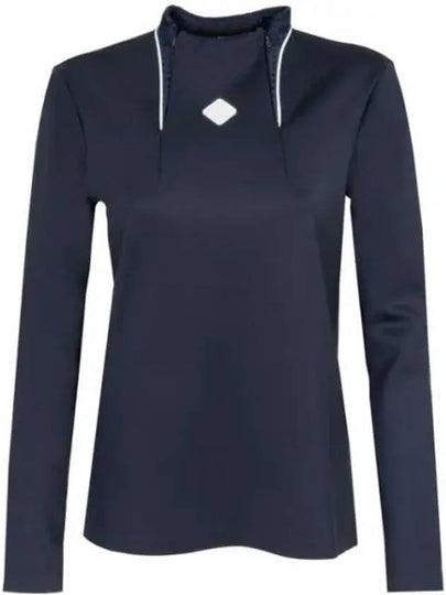 Golf Twinny Zip Mid Layer Long Sleeve T-Shirt Navy - J.LINDEBERG - BALAAN 2