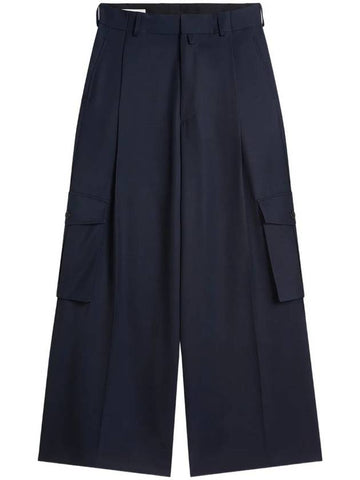 Dries Van Noten Piers Tris 1176 M.W.Pants Nav - DRIES VAN NOTEN - BALAAN 1