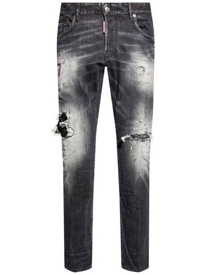 Skater Distressed Jeans Grey - DSQUARED2 - BALAAN 2