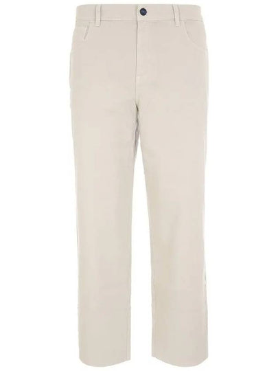 UPKN040 K0703D 07 KNT Straight Cotton Beige Pants - KITON - BALAAN 2