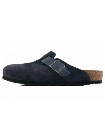 Boston Suede Slippers Black - BIRKENSTOCK - BALAAN 2