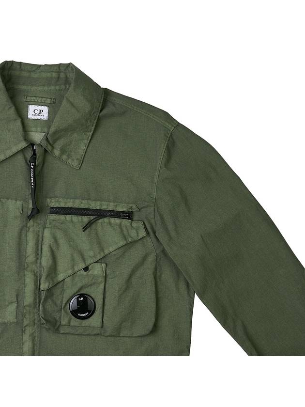 Tylon P Lens Overshirt Zip Up Jacket Green - CP COMPANY - BALAAN 5