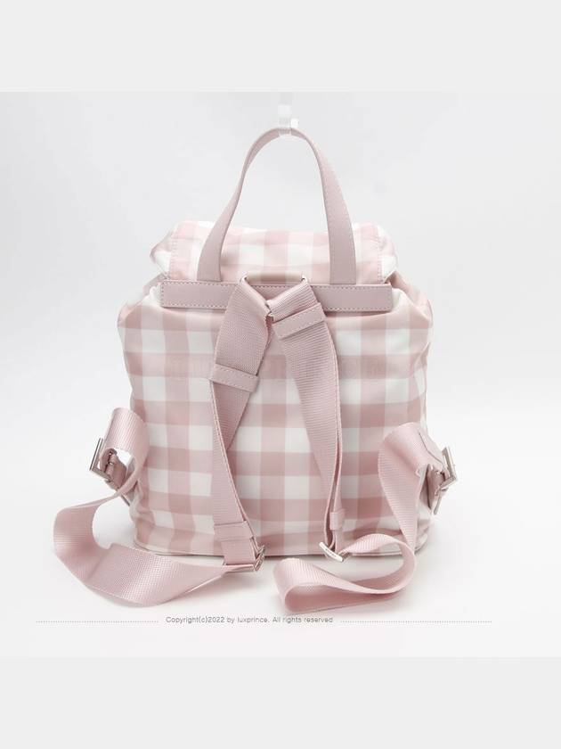 Re nylon check backpack pink 1BZ677 1240hva - PRADA - BALAAN 3