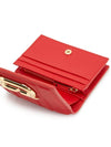 New Gancini Leather Half Wallet Red - SALVATORE FERRAGAMO - BALAAN 6