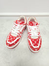 Red Monogram Velvet Trainer Sneakers 6 - LOUIS VUITTON - BALAAN 2