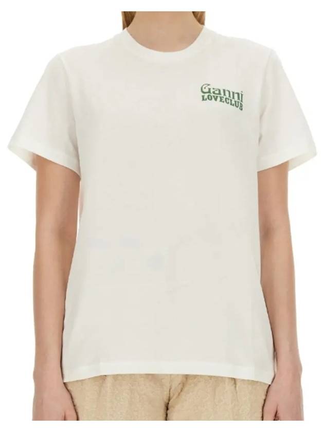 Short Sleeve Women s T3867 Love Club - GANNI - BALAAN 3