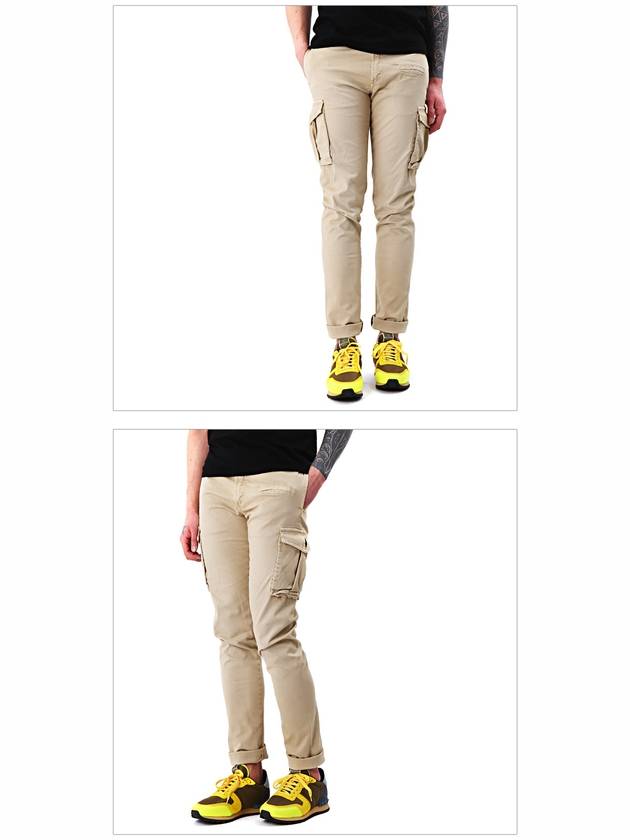 Chino slim cargo skinny pants beige - SIVIGLIA - BALAAN 3