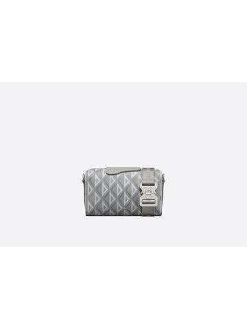 Homme Ringott 22 CD Diamond Canvas Bag Gray - DIOR - BALAAN.