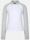 line color combination collar knit hybrid t-shirt TWTRM5244 100 - TAYLORMADE - BALAAN 2