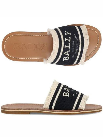 Logo Print Open Toe Mules - BALLY - BALAAN 2