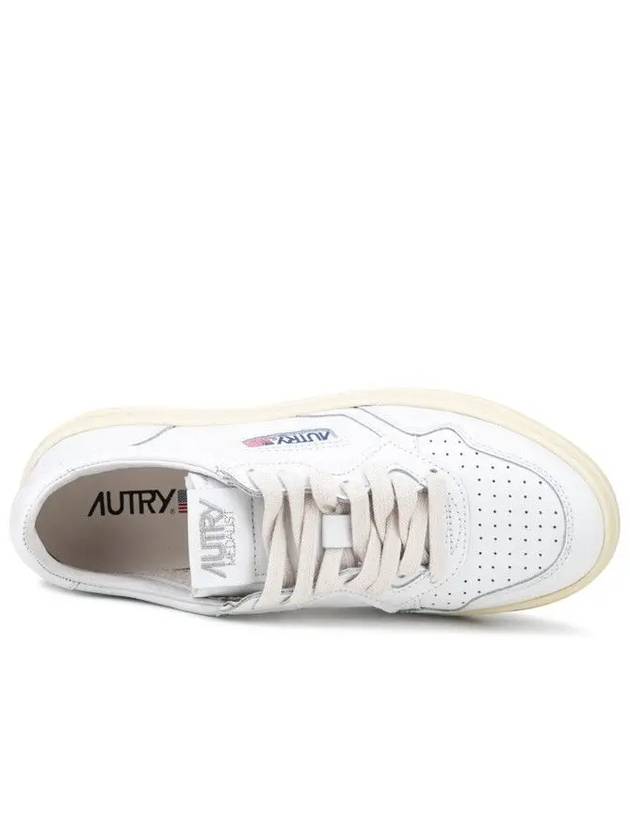 Medalist Leather Low Top Sneakers White - AUTRY - BALAAN 5