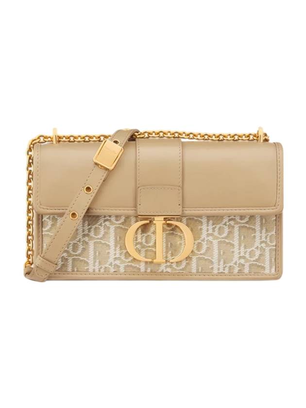 30 Montaigne East West Chain Cross Bag Beige - DIOR - BALAAN 1