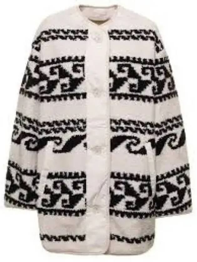 Himemma Fleece Coat Ecru MA124922A007E23EC - ISABEL MARANT - BALAAN 1