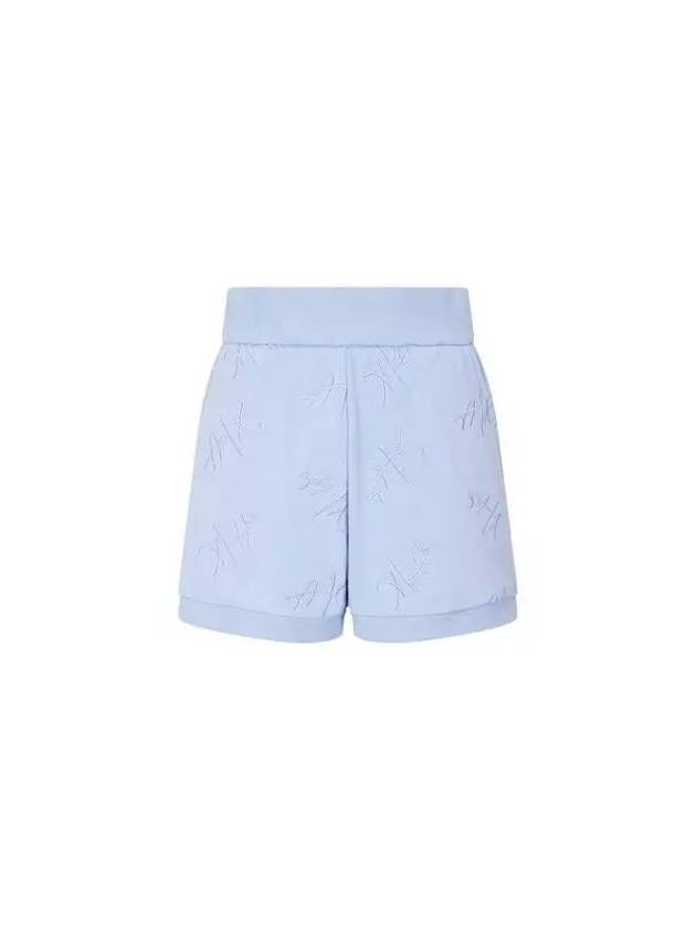 Women s embroidered logo pattern banding shorts blue 270850 - ARMANI EXCHANGE - BALAAN 1