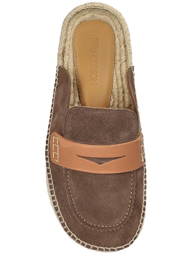 JW Anderson Suede Slides, Women's, Brown - JW ANDERSON - BALAAN 6