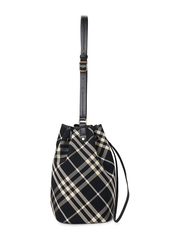 Check Medium Bucket Bag Black - BURBERRY - BALAAN 3