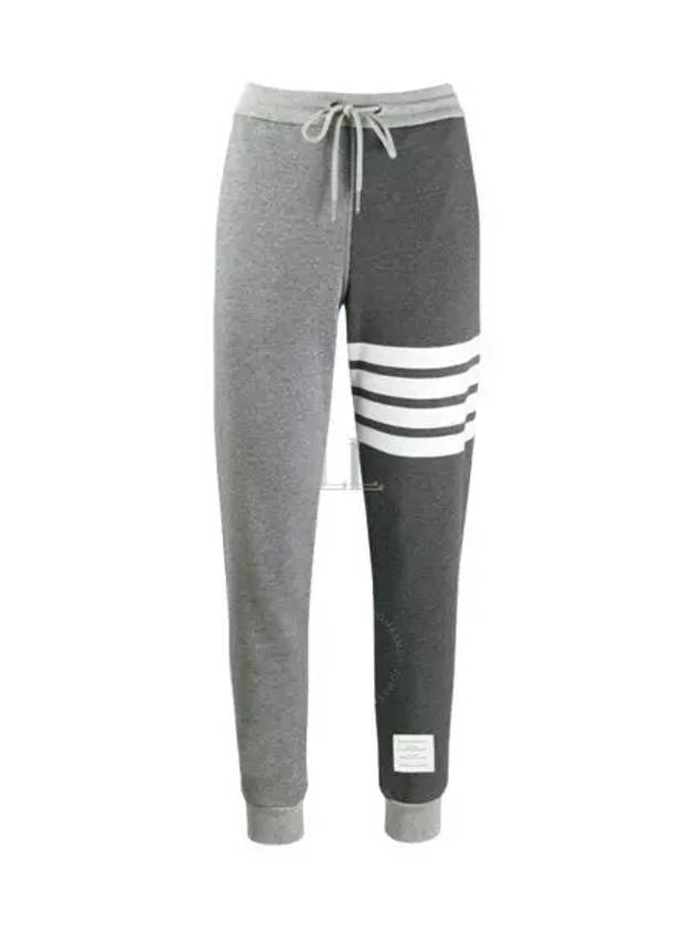 Fun Mix Classic Loopback 4 Bar Track Pants Grey - THOM BROWNE - BALAAN 2