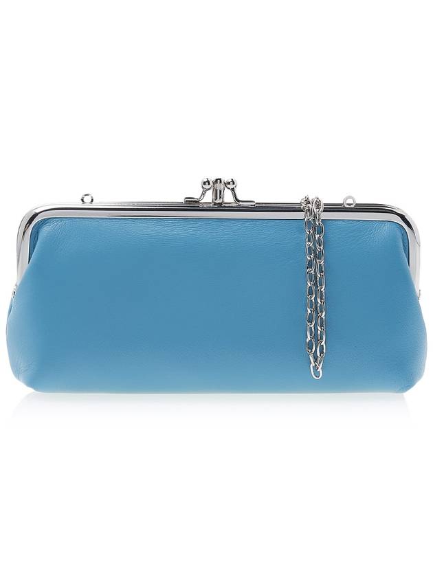 Nappa Thin Line ORB Frame Chain Long Wallet Blue - VIVIENNE WESTWOOD - BALAAN 4