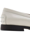 Kate Metal Chain Leather Loafers White - TOD'S - BALAAN.