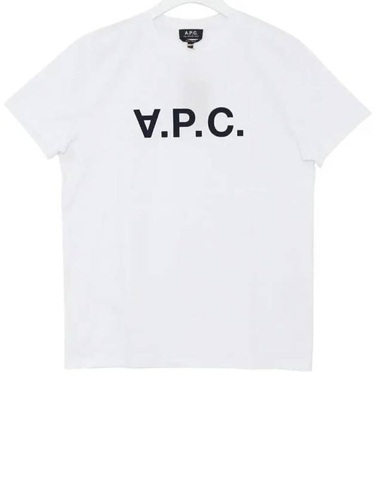 Men's VPC Logo Short Sleeve T-Shirt White - A.P.C. - BALAAN 2