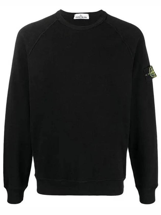 Wappen Patch Round Sweatshirt Black - STONE ISLAND - BALAAN 2