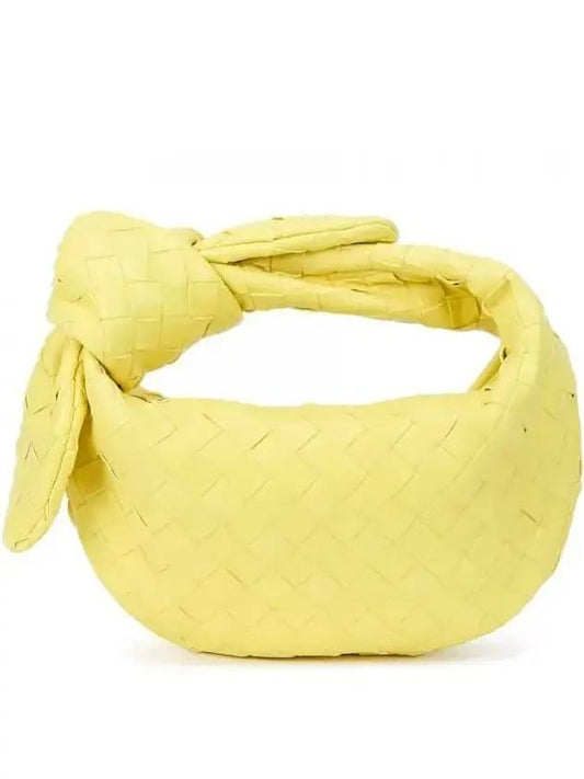 Intrecciato Jodie Mini Leather Tote Bag Yellow - BOTTEGA VENETA - BALAAN 1