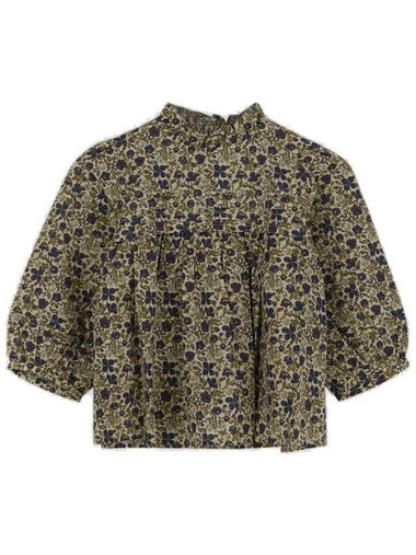 Bonpoint Girls Tess Floral Print Ruffled-Trim Blouse, Size 10A - BONPOINT - BALAAN 1