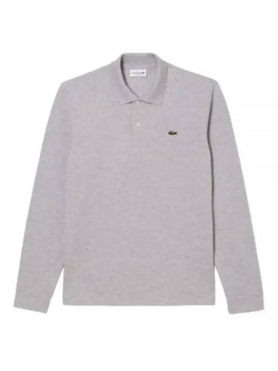 Classic Fit Long Sleeve Polo Shirt Grey - LACOSTE - BALAAN 2