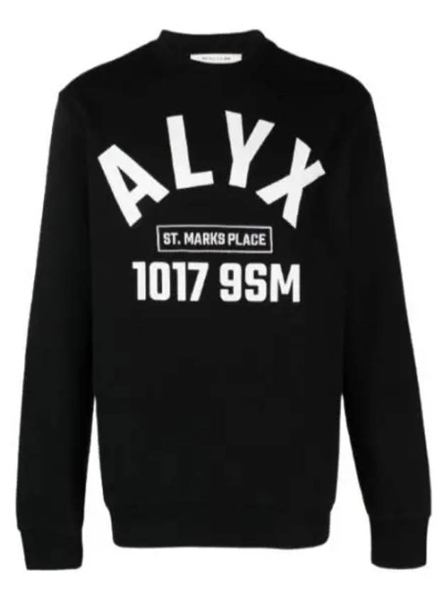 Alix Logo Print Sweatshirt Black AAUSW0184FA01 001 - 1017 ALYX 9SM - BALAAN 1