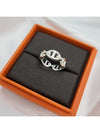 Small Chaine D'Ancre Enchainee Ring Silver - HERMES - BALAAN 7