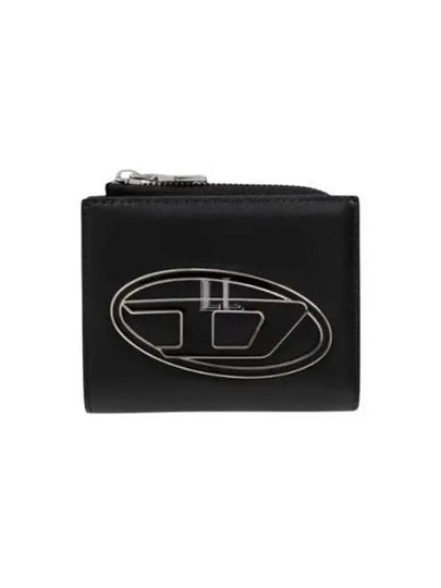 1DR Zipper Card Wallet Black - DIESEL - BALAAN 2