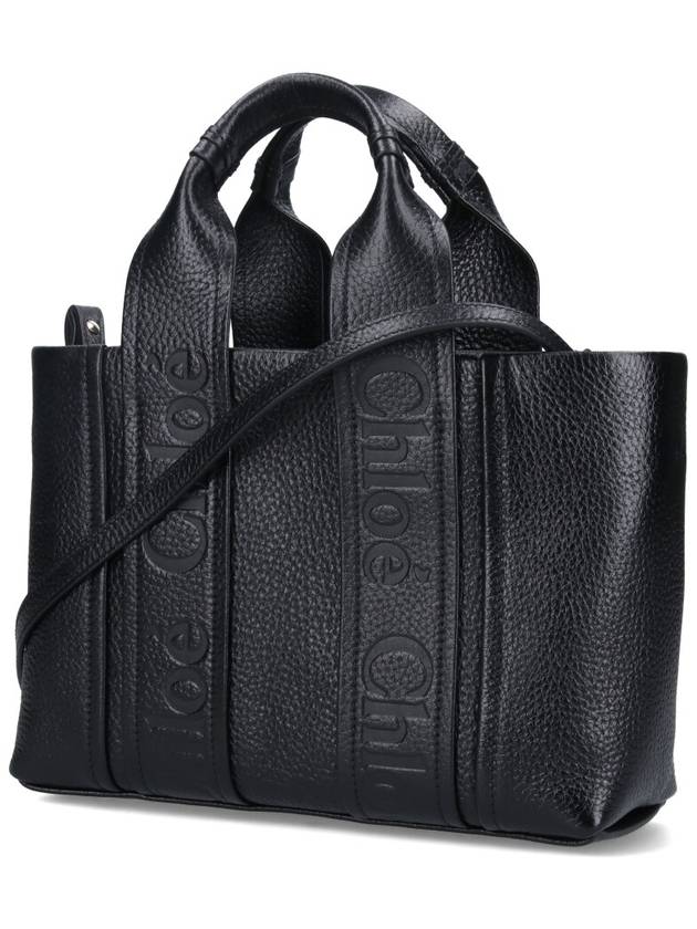 Chlo Handbag Woody Small Women s Black - CHLOE - BALAAN 3