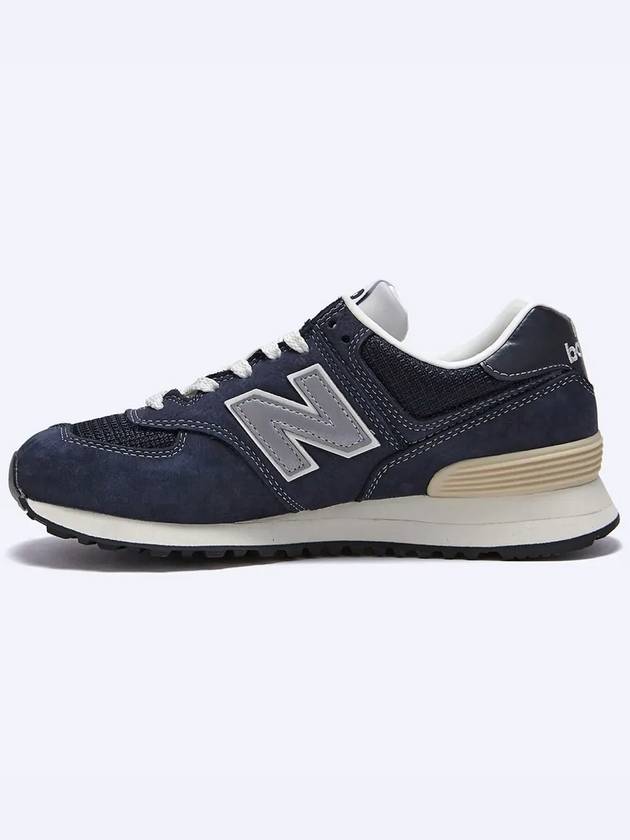 574 Low Top Sneakers Premium Hard Navy - NEW BALANCE - BALAAN 4