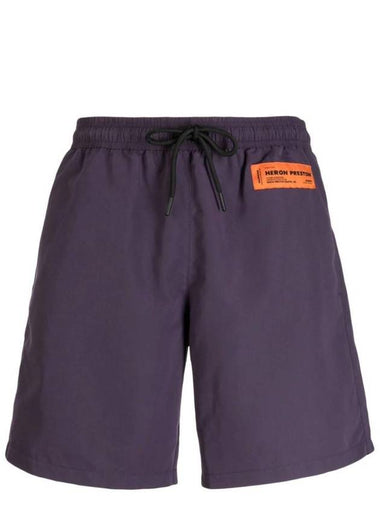 Logo Swim Shorts HMFA005F23FAB0013700 - HERON PRESTON - BALAAN 1