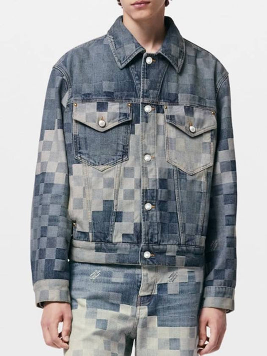 Damier Classic Denim Jacket 1AFHUZ - LOUIS VUITTON - BALAAN 2