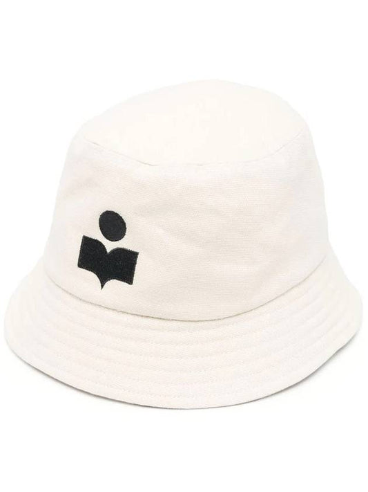 Women's Haley Logo Bucket Hat Black Ecru - ISABEL MARANT - BALAAN 1