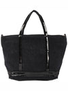 Sequin Embellished Tote Bag Black - VANESSA BRUNO - BALAAN 5