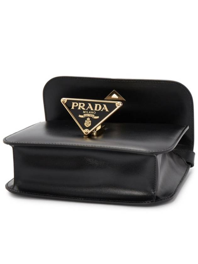 Emblème Leather Bag Black - PRADA - BALAAN 4