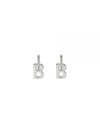 B Chain Brass Earrings Silver - BALENCIAGA - BALAAN 2