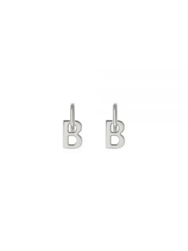 B Chain Brass Earrings Silver - BALENCIAGA - BALAAN 2