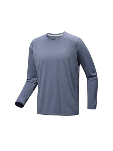 Cormac Crew Neck Long Sleeve T-Shirt Stratus Heather - ARC'TERYX - BALAAN 1